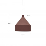 Kave Home Hanglamp Peralta Terra Ø30cm