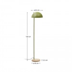 Kave Home Staande Lamp Catlar Essenhout Groen