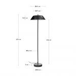 Kave Home Staande Lamp Sayra Zwart Marmer