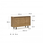 Kave Home Dressoir Uxue Acaciahout Naturel 150x88cm