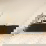 Livingfurn Tv-meubel Novero Espresso Eikenfineer 220cm
