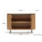 Kave Home Dressoir Licia 2-deurs Mangohout 120cm