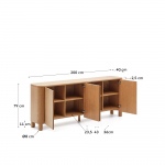 Kave Home Dressoir Salaya Essenmultiplex 200x79cm