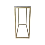 HSM Collection Sidetable Marseille 100cm Zwart/Goud Marmer/Metaal