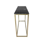 HSM Collection Sidetable Marseille 100cm Zwart/Goud Marmer/Metaal