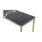 HSM Collection Sidetable Marseille 100cm Zwart/Goud Marmer/Metaal