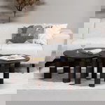Salontafel Misao Donkerbruin Ø75cm - Giga Meubel