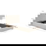 Kave Home Bed Blok Beige 90x200cm
