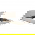 Kave Home Bed Blok Beige 160x200cm