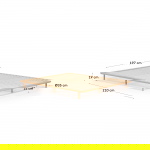 Kave Home Bed Anielle Essenhout 180x200cm