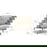 Kave Home Loungestoel Sedalis Taupe