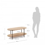 Kave Home Salontafel Palmia 110x55cm