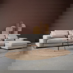 Chaise Longue Bank Como Rechts Puente Lichtgrijs
