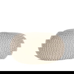 Label51 Poef Knitted Naturel Katoen L