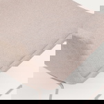 Kave Home Fauteuil Zahara Beige en Staal
