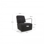 Kave Home Fauteuil Gamer Zwart