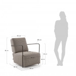 Kave Home Fauteuil Gamer Bruin