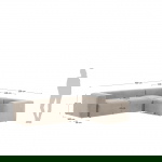 Kave Home Hoekbank 4-zits Blok Beige Ecru 320x230cm