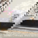 StarFurn Zwevend Tv-meubel Vision Zwart 200cm