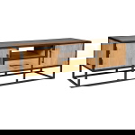 StarFurn Tv-Meubel Denver Mangohout en Staal Naturel 145cm
