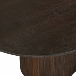 Salontafel Ava Ovaal Donkerbruin 90cm - Giga Meubel