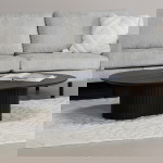 Salontafel Ava Ovaal Zwart 120cm - Giga Meubel