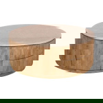 Salontafel Elan met Lades Marmer Naturel - Giga Meubel