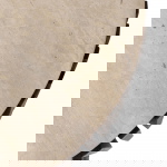 Salontafel Elisa Bruin Met Travertin Rond 70cm - Giga Meubel