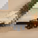 Salontafel Enzo Boomstam Zwart Acaciahout 75cm - Giga Meubel