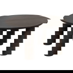 Salontafel Misao Donkerbruin Ø75cm - Giga Meubel