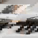 Salontafel Misao Donkerbruin Ø75cm - Giga Meubel