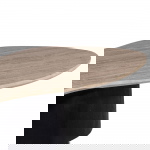 Salontafel Oliver Travertin Beige/Zwart 140cm - Giga Meubel