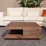LABEL51 Salontafel Square Espresso Mangohout 80x80cm