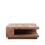 LABEL51 Salontafel Square Espresso Mangohout 80x80cm