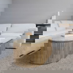 Salontafel Sven Travertin Naturel 120cm - Giga Meubel