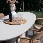 Tuintafel Cleo Ovaal Beige 200cm - Giga Meubel