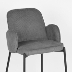 LABEL51 Barkruk Jari Grijs Ribcord