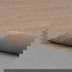 LABEL51 Vloerkleed Wolly Taupe Wol 160x230 cm
