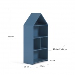 Kave Home Kinderspeelhuis Celeste Blauw Mdf 50x105cm