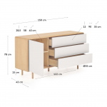 Kave Home Dressoir Anielle Essenfineer 150x78cm