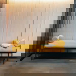 Kare Design Bankje Academy Geel 140cm