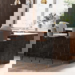 Kare Design Barkruk Hojas Velvet Beige/Taupe