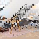 Boekenkast Zoster Mdf Zwart 180cm - Giga Living