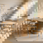 Eettafel Ava Ovaal Naturel 240cm - Giga Meubel