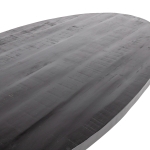 Eettafel Mansour Ovaal Zwart Mangohout 200cm - Giga Meubel