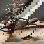 Kare Design Eettafel Schickeria Eiken/Zwart Ø80cm