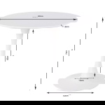 Kare Design Eettafel Schickeria Eiken/Zwart Ø80cm