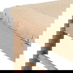Eetkamerstoel Dolen Met Armleuning Paper Plaits Off White/Naturel - Giga Living