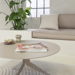 Spinder Design Salontafel Daley Silky Taupe Ø80cm