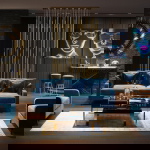 Kare Design Hanglamp Living Vegas Deluxe Goud LED